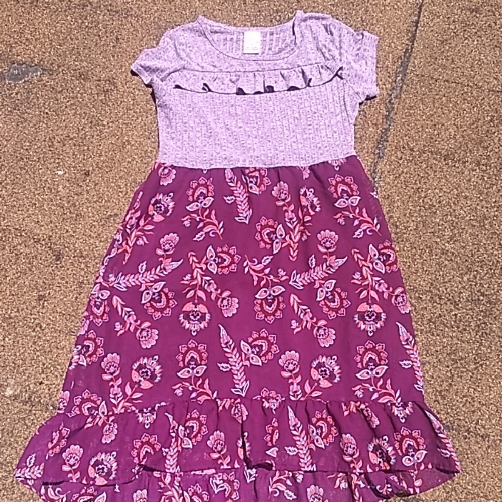 Purple floral dress